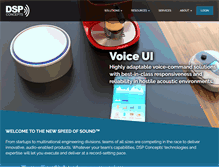 Tablet Screenshot of dspconcepts.com